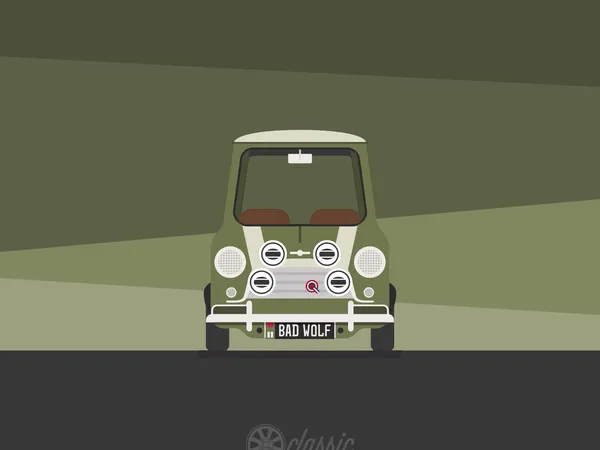 BAD WOLF — the Classic Mini DIY mascot Mini in olive green